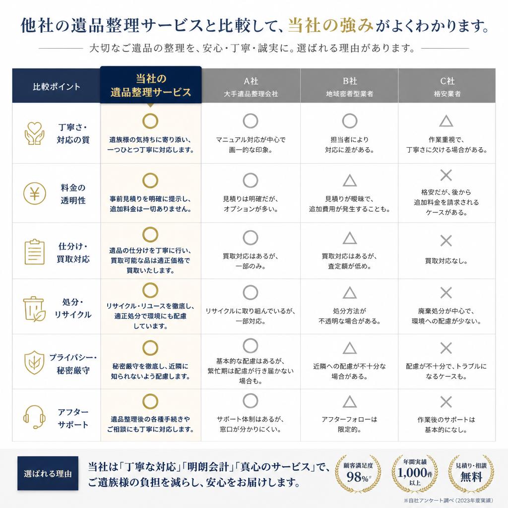 他社サービスとの比較