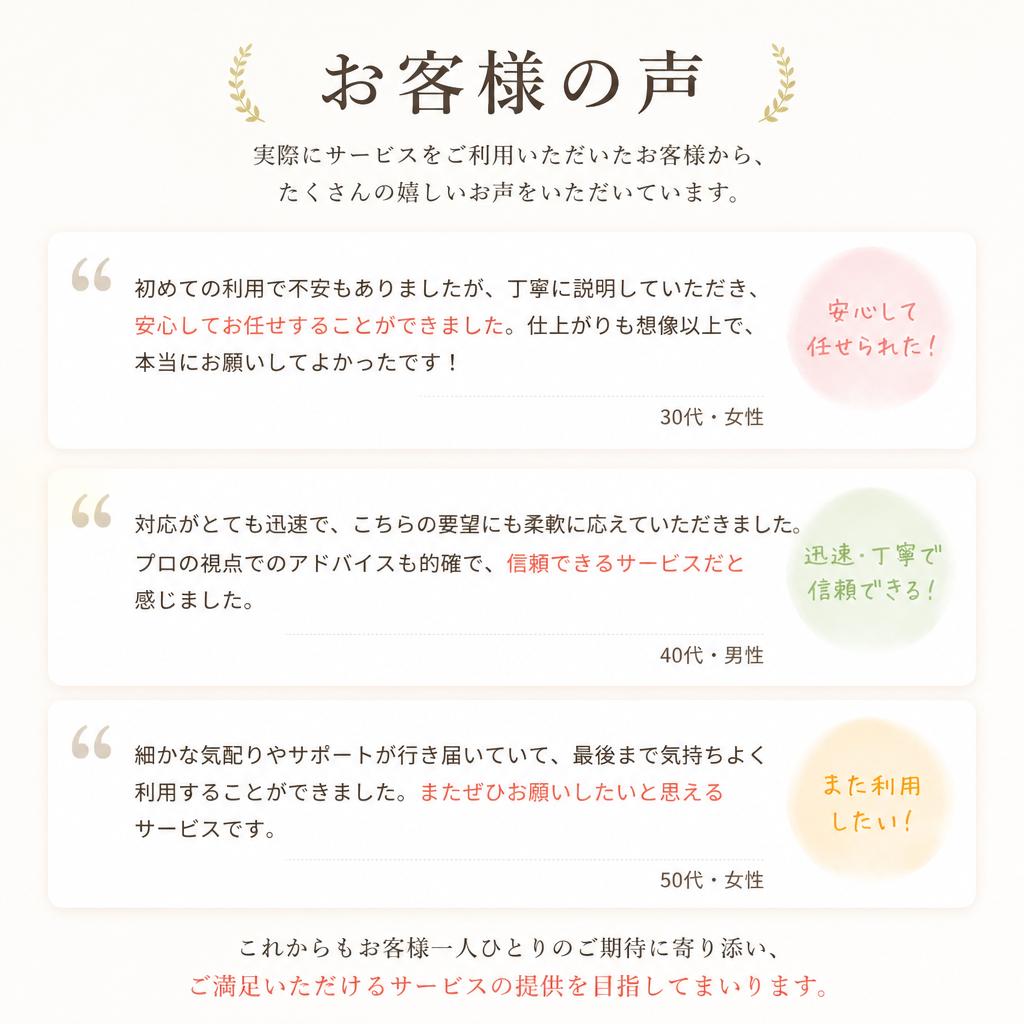 お客様の声