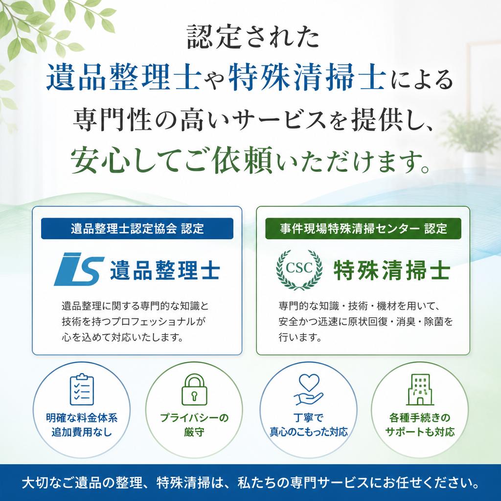 専門家による信頼の証
