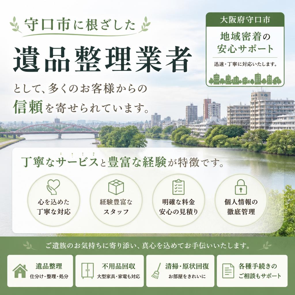 守口市での信頼できる業者