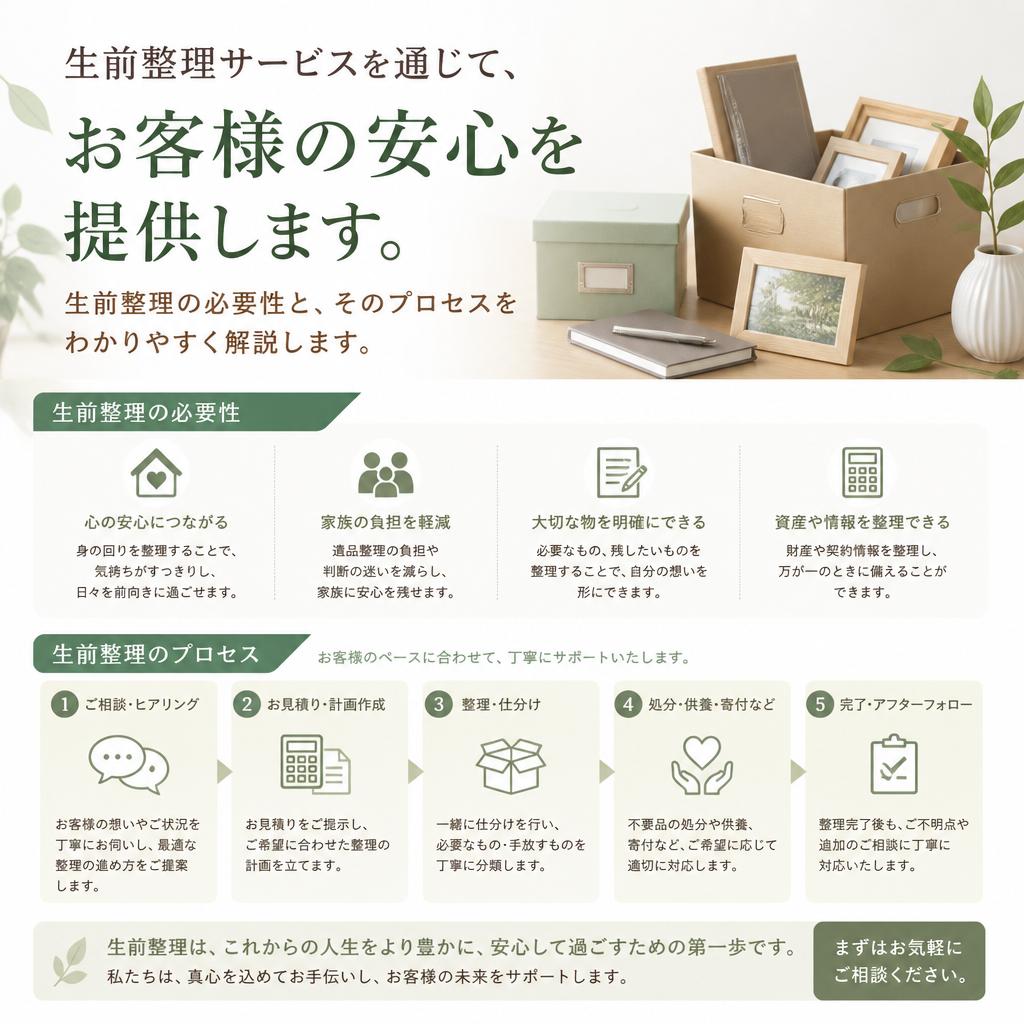 生前整理サービスのご提案