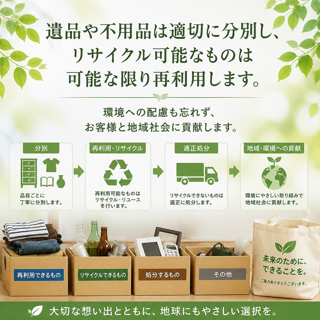 ゴミや不用品の適切な処理