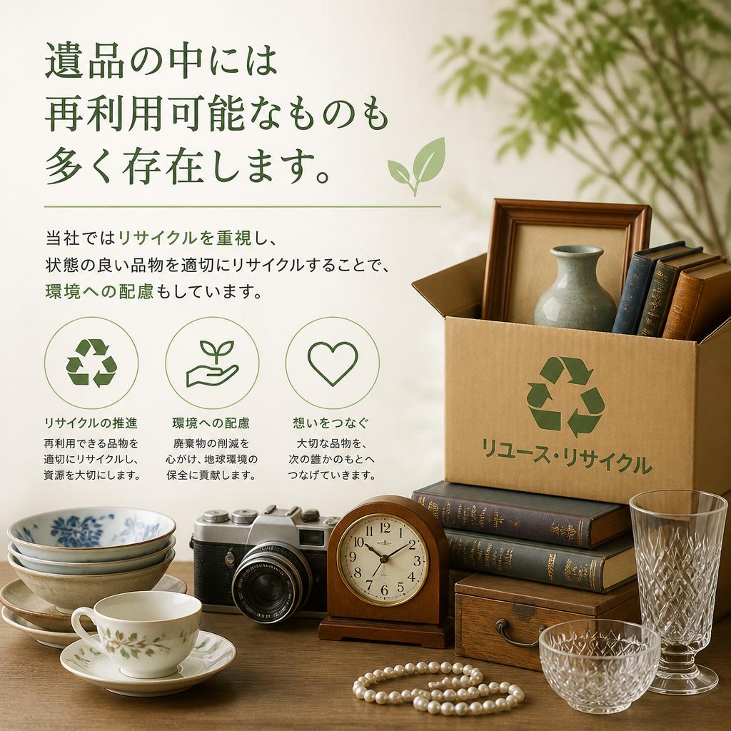 丁寧なリサイクル対応