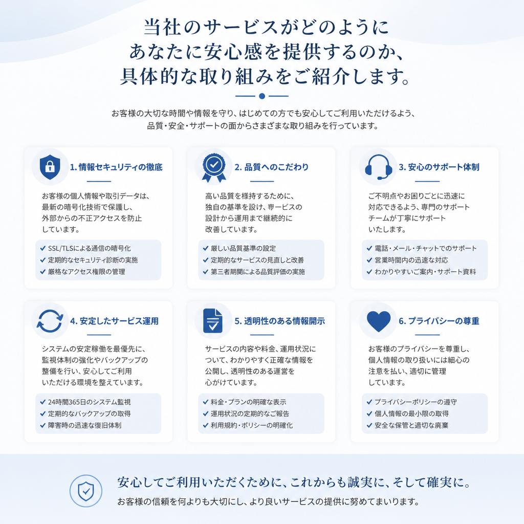 2. 安心感を提供する理由