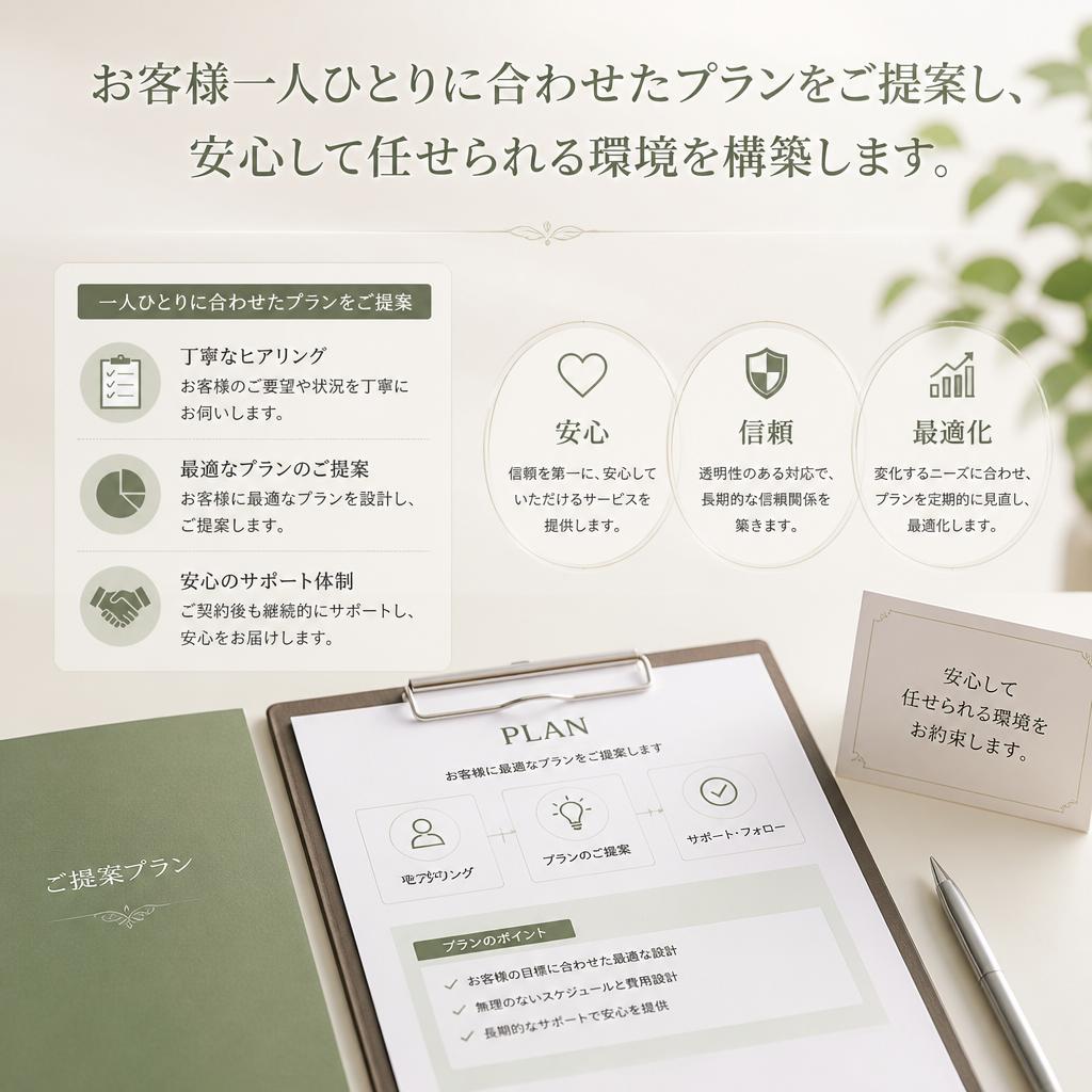 5. 満足のいくプラン提案