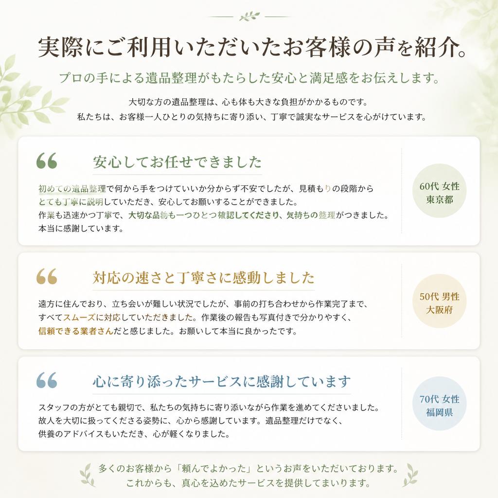 お客様の声