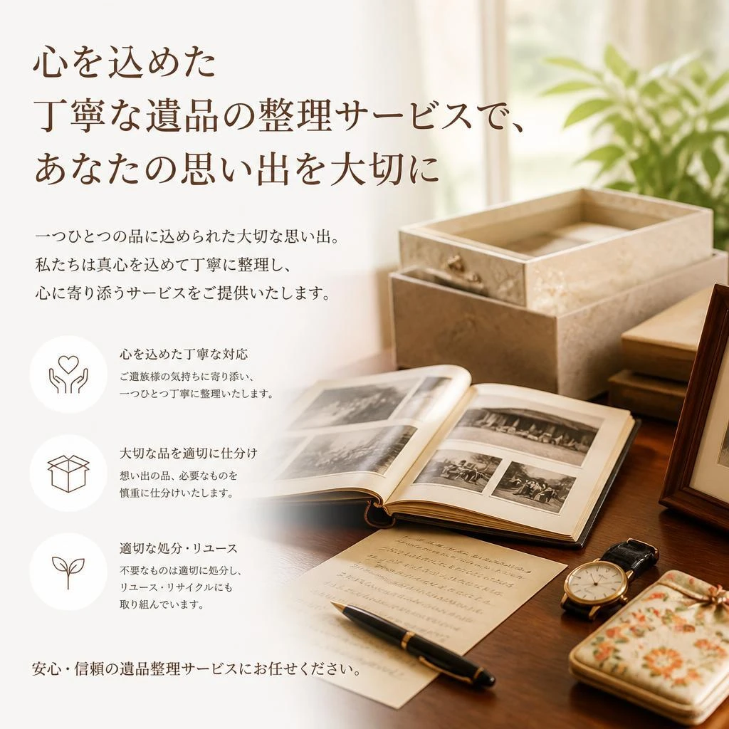 故人の思い出と共に、新しいスタートを。割引サービスでサポートします！有限会社レジェンズ
