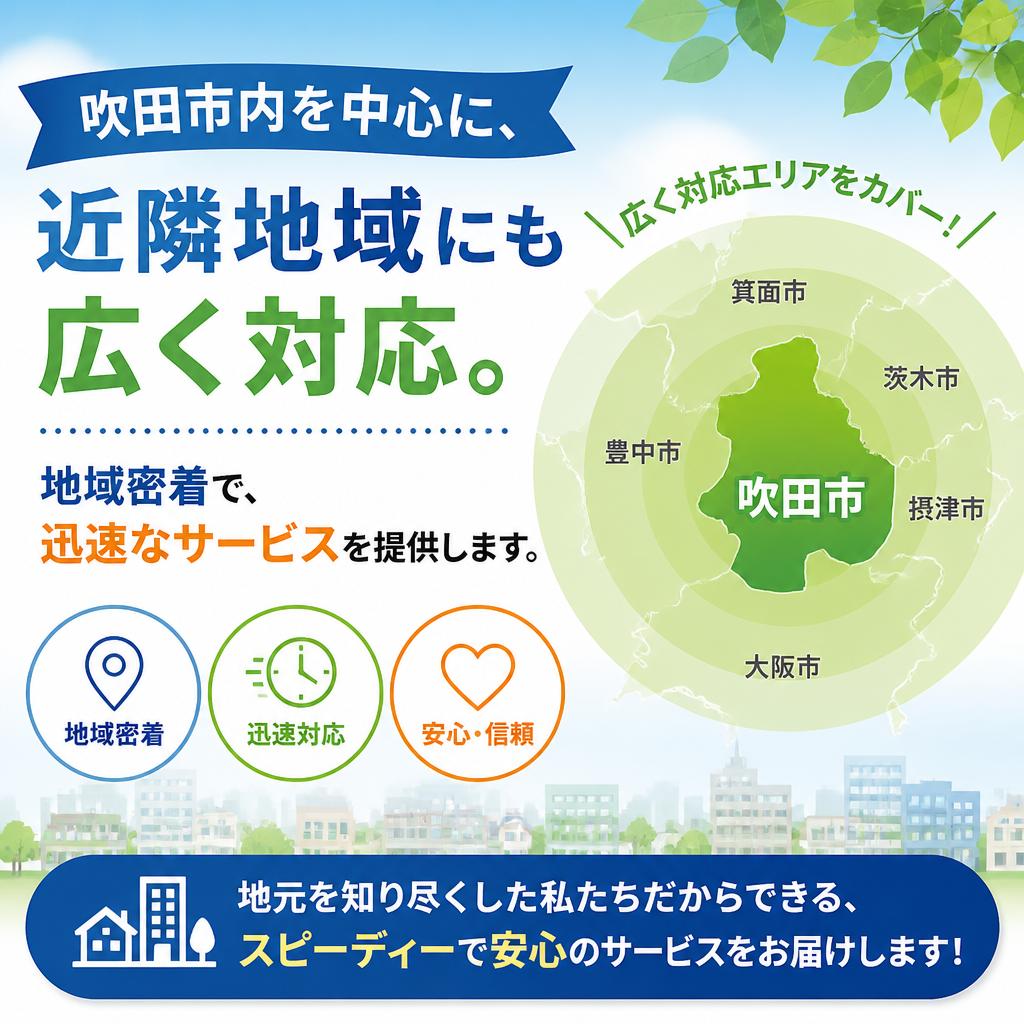 吹田市内でのサービスエリア