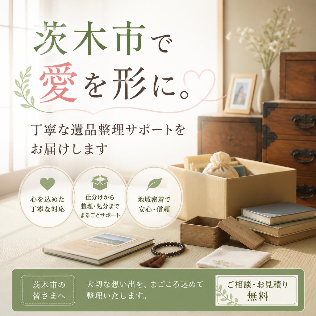 茨木市で愛を形に。丁寧な遺品整理サポートをお届けします。有限会社レジェンズ