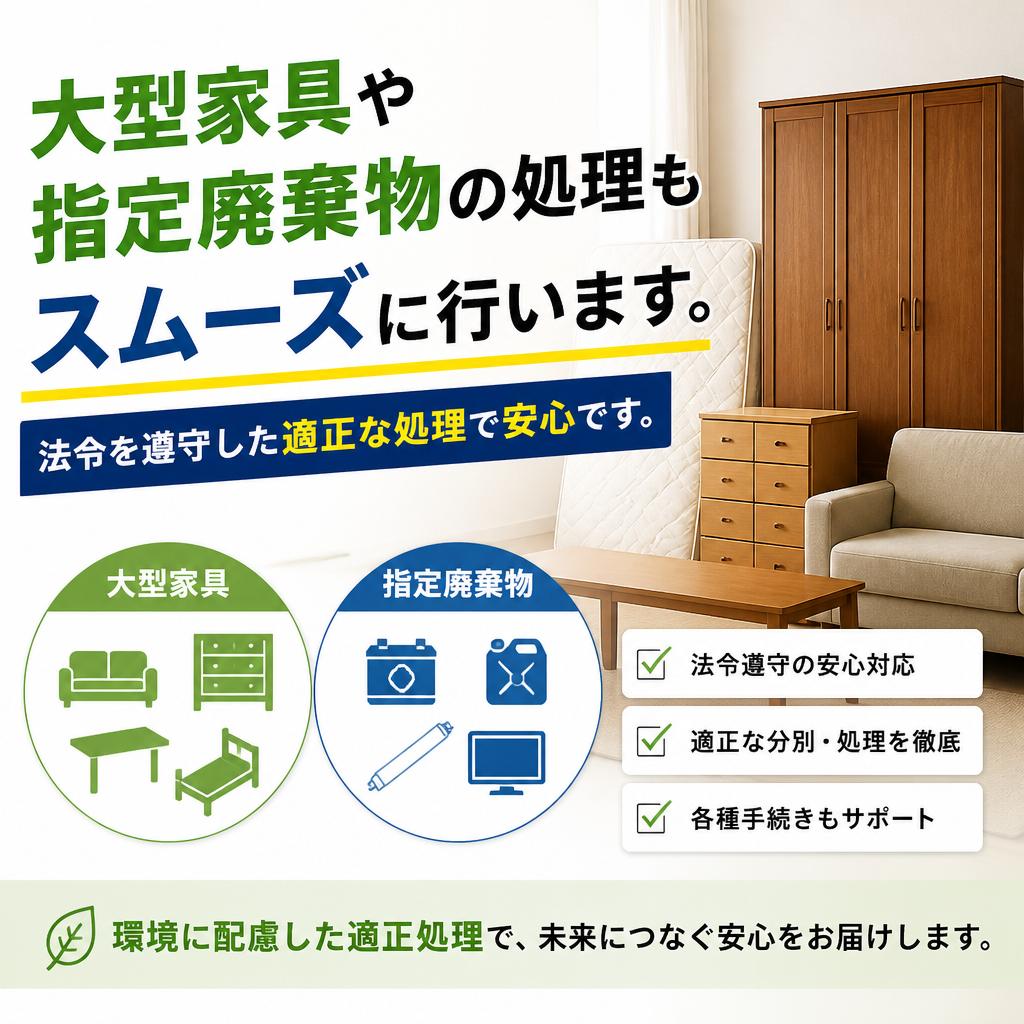 4. 家具処分もお任せ
