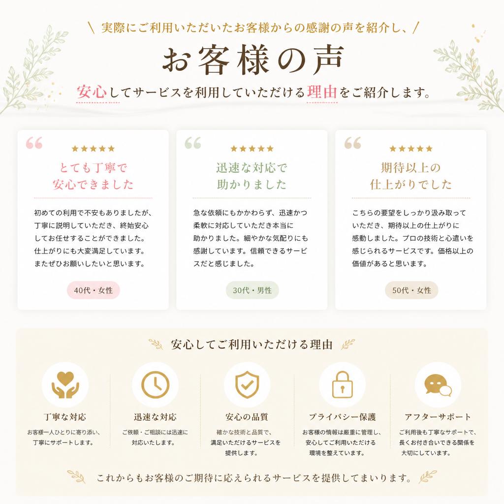 お客様の声
