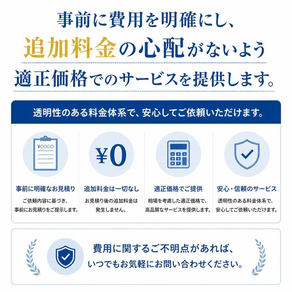 透明な価格設定