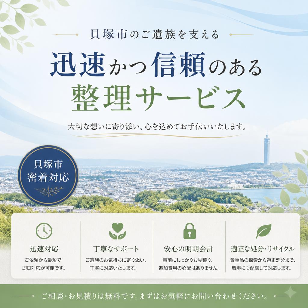 貝塚市のご遺族を支える、迅速かつ信頼のある整理サービス　有限会社レジェンズ