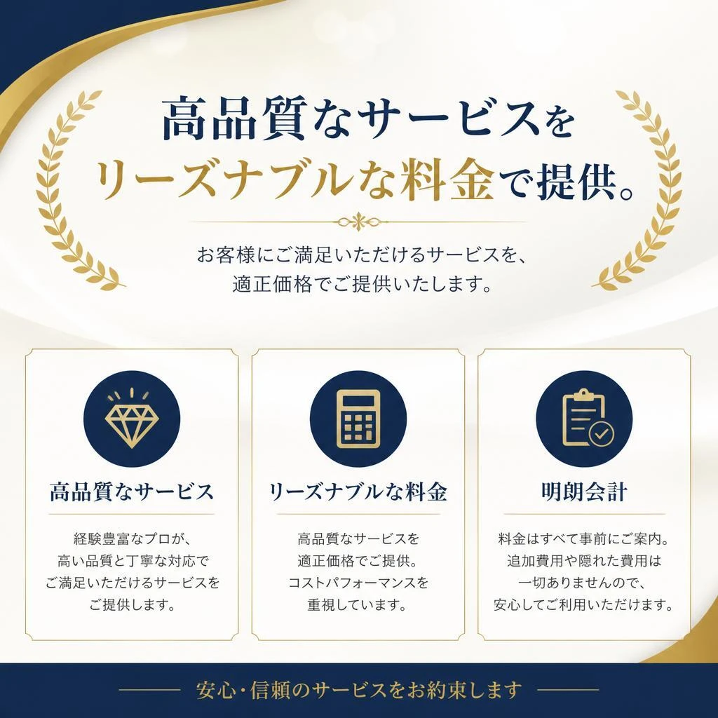 お客様の声：安いのに高品質！