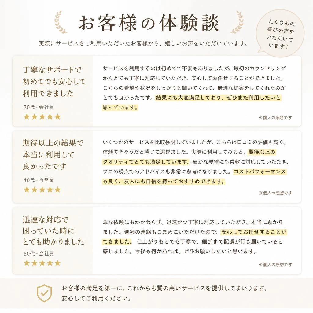 お客様の声