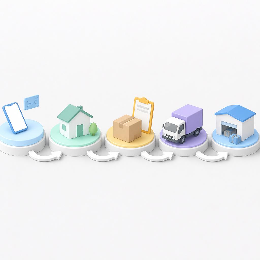 スムーズな遺品回収の流れ
